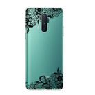 For OnePlus 8 Pro Shockproof Painted Transparent TPU Protective Case(Lace Flower) - 1