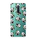 For OnePlus 8 Pro Shockproof Painted Transparent TPU Protective Case(Panda) - 1