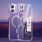 For iPhone 14 Plus Magsafe Ultra-thin PC Phone Case with Lens Film(Fully Transparent) - 1