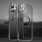 For iPhone 12 Pro Max Magsafe Ultra-thin PC Phone Case with Lens Film(Transparent Black) - 1