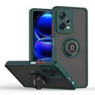 For Xiaomi Redmi Note 12 Pro 5G China Q Shadow 1 Series TPU + PC Ring Holder Phone Case(Dark Green) - 1