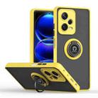 For Xiaomi Redmi Note 12 Pro+ China Q Shadow 1 Series TPU + PC Ring Holder Phone Case(Yellow) - 1