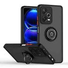 For Xiaomi Redmi Note 12 Pro+ China Q Shadow 1 Series TPU + PC Ring Holder Phone Case(Black+Red) - 1