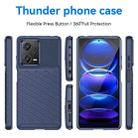 For Xiaomi Redmi Note 12 Pro+ China / Global Thunderbolt Shockproof TPU Protective Soft Phone Case(Blue) - 2