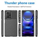 For Xiaomi Redmi Note 12 Pro+ China / Global Thunderbolt Shockproof TPU Protective Soft Phone Case(Black) - 2