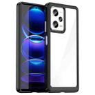 For Xiaomi Redmi Note 12 Pro 5G China Colorful Series Acrylic + TPU Phone Case(Black) - 1