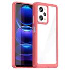For Xiaomi Redmi Note 12 Pro 5G China Colorful Series Acrylic + TPU Phone Case(Red) - 1