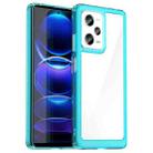 For Xiaomi Redmi Note 12 Pro 5G China Colorful Series Acrylic + TPU Phone Case(Transparent Blue) - 1