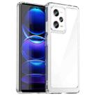 For Xiaomi Redmi Note 12 Pro 5G China Colorful Series Acrylic + TPU Phone Case(Transparent) - 1