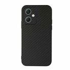 For Xiaomi Redmi Note 12 China Carbon Fiber Texture Shockproof Protective Phone Case(Black) - 1