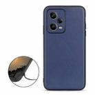 For Xiaomi Redmi Note 12 Pro 5G China Sheep Texture Genuine Leather Shockproof Phone Case(Blue) - 2