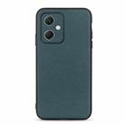 For Xiaomi Redmi Note 12 China Sheep Texture Genuine Leather Shockproof Phone Case(Green) - 1