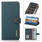 For Xiaomi Redmi Note 12 China KHAZNEH Custer Genuine Leather RFID Phone Case(Green) - 1