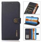 For Xiaomi Redmi Note 12 Pro 5G China KHAZNEH Custer Genuine Leather RFID Phone Case(Blue) - 1