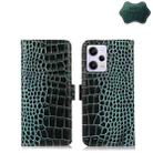 For Xiaomi Redmi Note 12 Pro 5G China Crocodile Top Layer Cowhide Leather Phone Case(Green) - 1