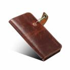 For iPhone 12 mini Denior Oil Wax Cowhide DK Magnetic Button Leather Phone Case(Brown) - 7