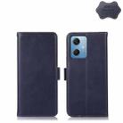 For Xiaomi Redmi Note 12 China Crazy Horse Top Layer Cowhide Leather Phone Case(Blue) - 1