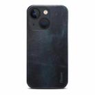 For iPhone 13 mini Denior Oil Wax Cowhide Phone Case(Blue) - 2