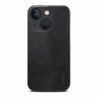For iPhone 13 mini Denior Oil Wax Cowhide Phone Case(Black) - 2