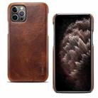 For iPhone 12 Pro Max Denior Oil Wax Cowhide Phone Case(Brown) - 1