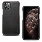 For iPhone 12 Pro Max Denior Oil Wax Cowhide Phone Case(Black) - 1