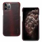 For iPhone 11 Pro Max Denior Oil Wax Cowhide Phone Case(Red) - 1