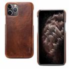 For iPhone 11 Pro Max Denior Oil Wax Cowhide Phone Case(Brown) - 1