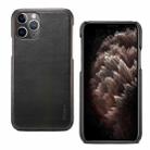 For iPhone 11 Pro Max Denior Oil Wax Cowhide Phone Case(Black) - 1