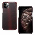For iPhone 11 Pro Denior Oil Wax Cowhide Phone Case(Red) - 1