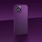 For iPhone 14 Skin Feel Frosted Metal Phone Case(Purple) - 1