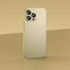 For iPhone 14 Skin Feel Frosted Metal Phone Case(Champagne Gold) - 1