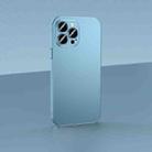 For iPhone 14 Skin Feel Frosted Metal Phone Case(Blue) - 1