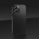 For iPhone 14 Pro Skin Feel Frosted Metal Phone Case(Black) - 1