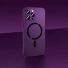 For iPhone 14 Pro Skin Feel Frosted Magsafe Magnetic Phone Case(Purple) - 1