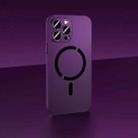 For iPhone 14 Pro Max Skin Feel Frosted Magsafe Magnetic Phone Case(Purple) - 1