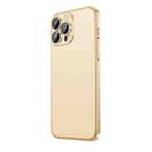 For iPhone 14 Extremely Dazzling Frosted Electroplating Phone Case(Champagne Gold) - 1