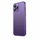 For iPhone 14 Plus Extremely Dazzling Frosted Electroplating Phone Case(Night Purple) - 1