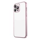For iPhone 14 Plus Extremely Dazzling Frosted Electroplating Phone Case(Pink) - 1