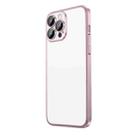 For iPhone 14 Pro Extremely Dazzling Frosted Electroplating Phone Case(Pink) - 1