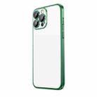 For iPhone 14 Pro Max Extremely Dazzling Frosted Electroplating Phone Case(Green) - 1