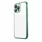 For iPhone 13 Extremely Dazzling Frosted Electroplating Phone Case(Green) - 1