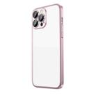 For iPhone 12 Extremely Dazzling Frosted Electroplating Phone Case(Pink) - 1