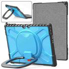 For MicroSoft Surface Pro 9 Handle Rotatable Kickstand Shockproof Tablet Case(Blue) - 1