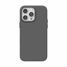 For iPhone 14 4D Invisible Frosted PC Phone Case(Black) - 1