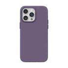 For iPhone 14 4D Invisible Frosted PC Phone Case(Purple) - 1