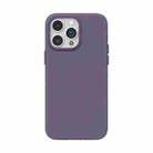 For iPhone 14 Plus 4D Invisible Frosted PC Phone Case(Purple) - 1