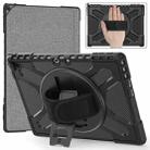 For MicroSoft Surface Pro 9 Rotatable Kickstand Grip Shockproof Tablet Case(Black) - 1