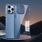 For iPhone 14 Extreme Series Big Hole HD PC Phone Case(Transparent Blue) - 1