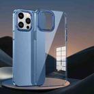 For iPhone 14 Plus Extreme Series Big Hole HD PC Phone Case(Transparent Blue) - 1