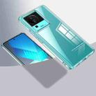 For vivo iQOO Neo 7 Armor Clear TPU Hard PC Phone Case(Clear) - 1